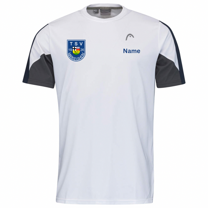 Club 22 Tech T-Shirt Junge (TSV MARKELSHEIM) Weiß/ Blau