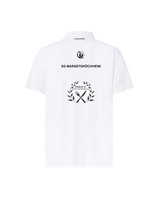 Head Club 25 Tech Polo Shirt Weiß AND Head Club Shorts Rot (SG Margetshöchheim)